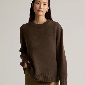 Quince Mongolian Cashmere Oversized Crewneck Sweater | Size M